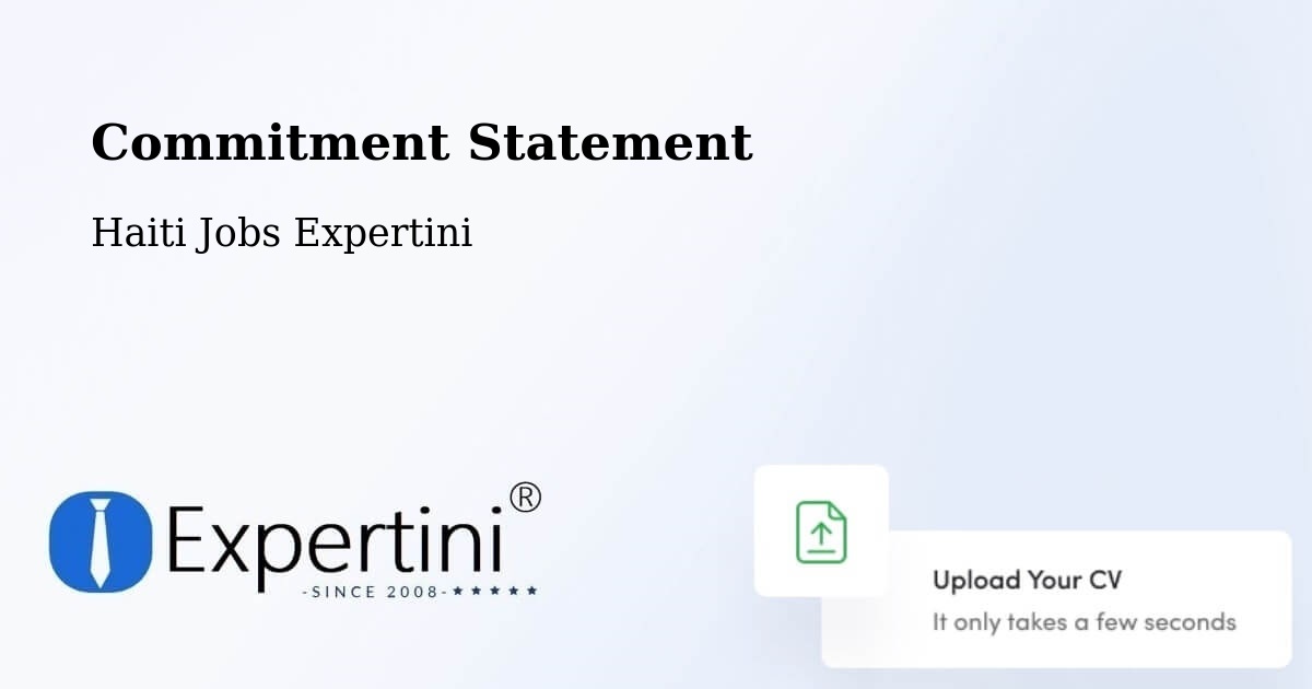 Corporate Commitment – Thiotte - Haiti Jobs Expertini